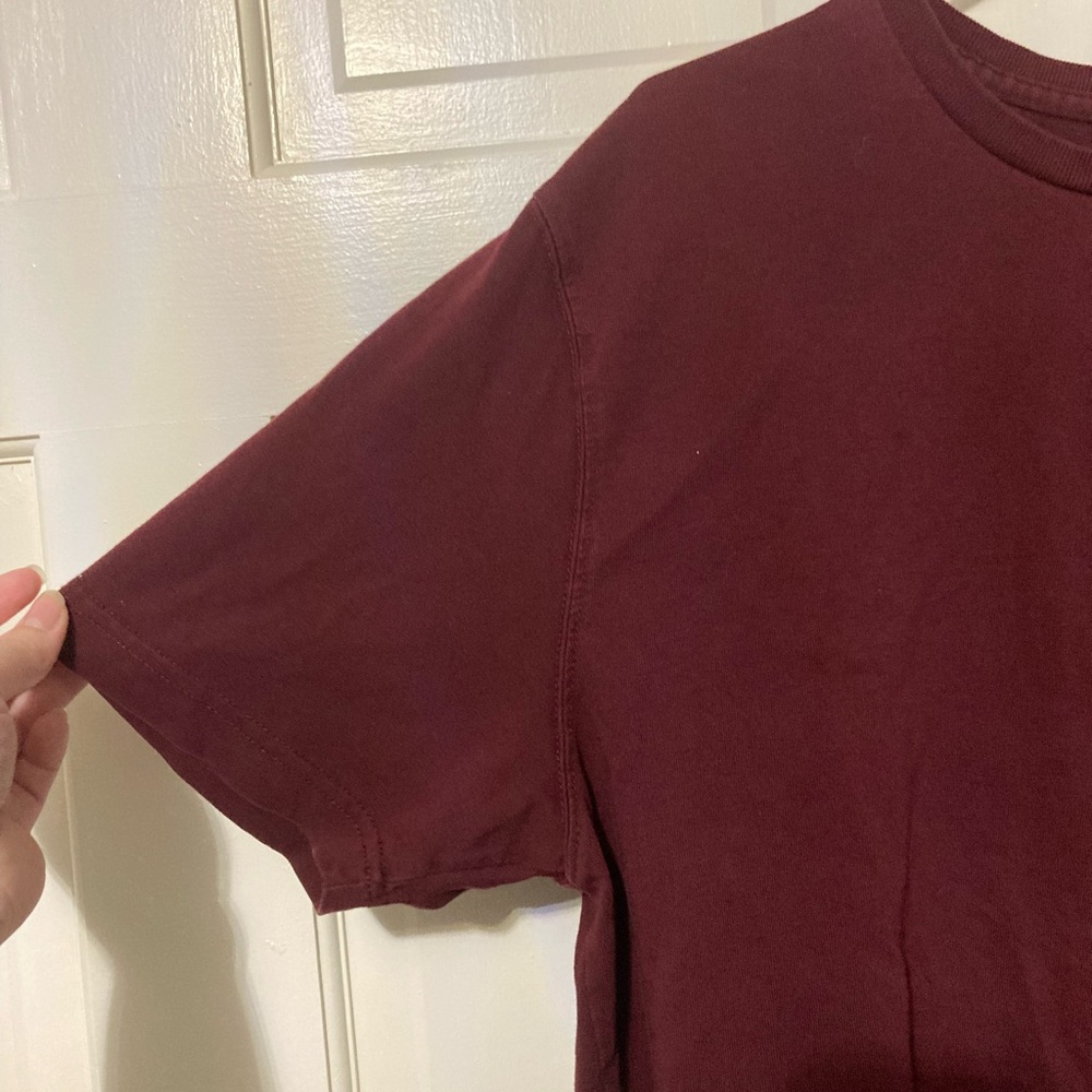 St. John's Bay Deep Red Short Sleeve Tee - Picture 2 of 4